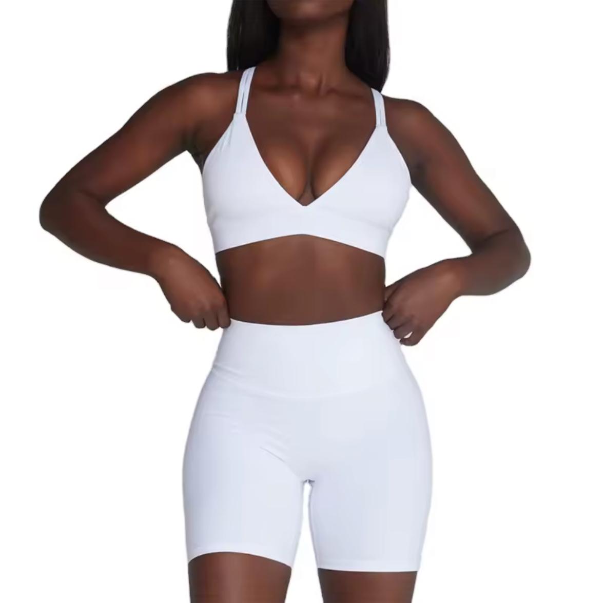 Triangle white bra