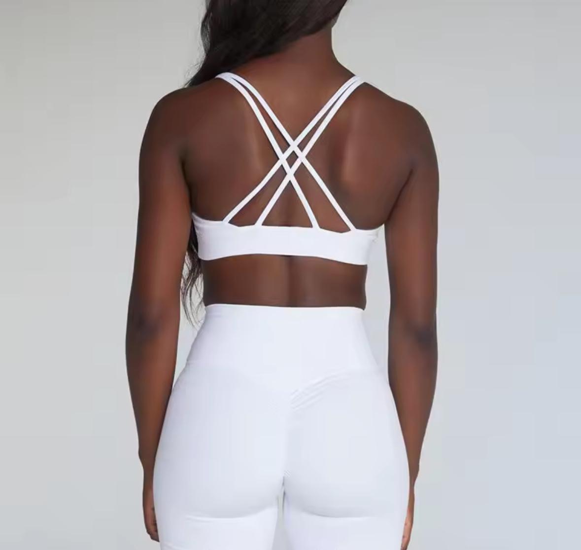 Triangle white bra